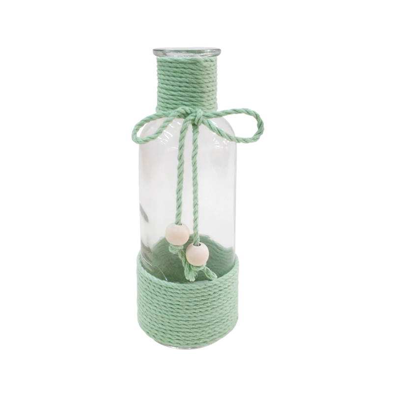 Colorful Hemp Rope Glass Bottle YD-ACC-027