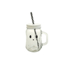 Funny Face Glass Straw Cup YD-HAL-111
