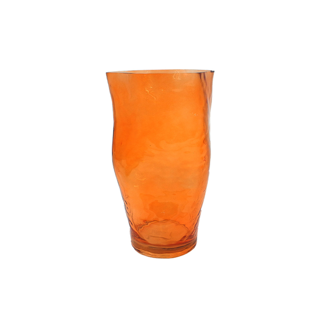 Orange Spray-painted Glass Vase YD-TDH-097