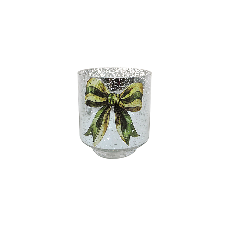 Christmas Silver Electroplated Candle Holder YD-CX-098