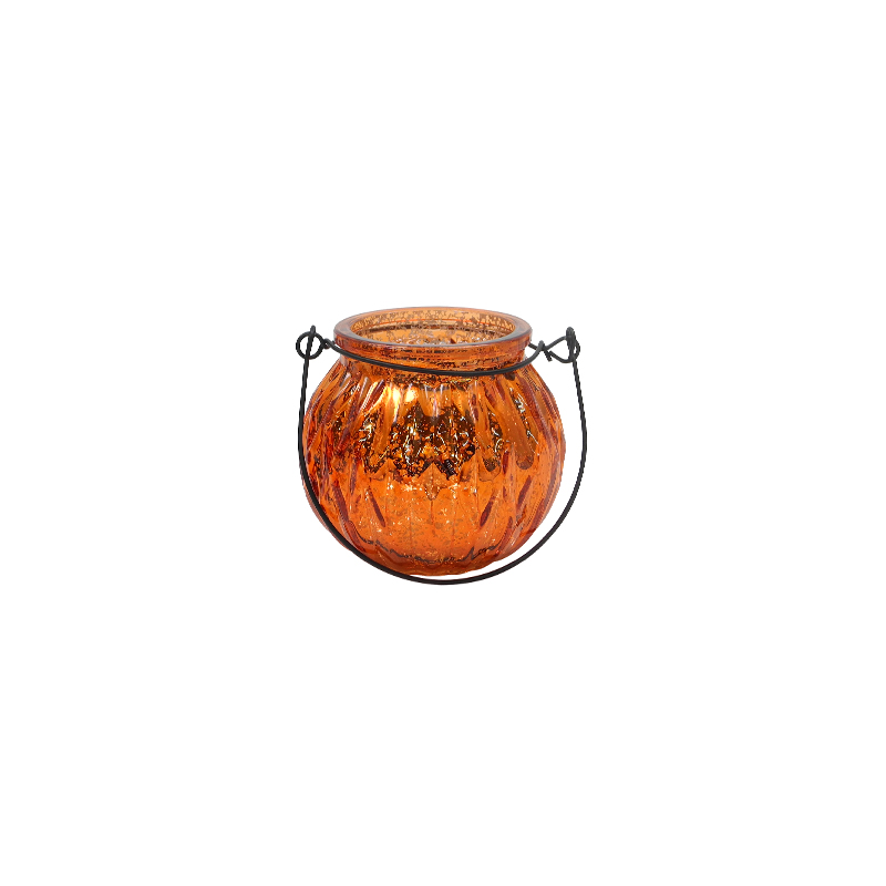Halloween Broken Silver Glass Candle Holder YD-HAL-119
