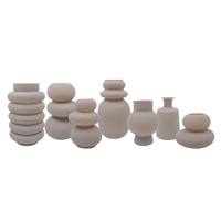 Grey Frosted Glass Vase YD-ND-467