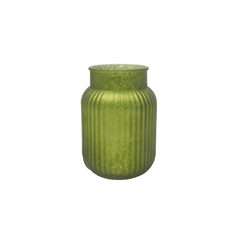 Frosted Broken Silver Glass Vase YD-TDH-072