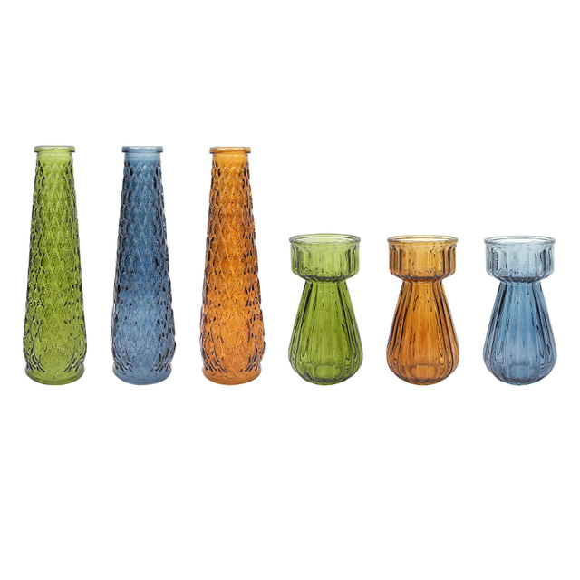 Autumn-colored Glass Vase YD-TDH-059