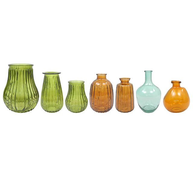 Spray-colored Autumn Glass Vase YD-TDH-065