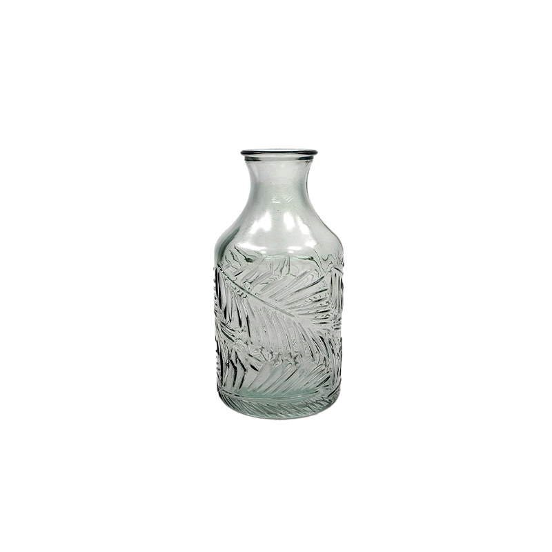Leaf-textured Glass Vase YD-TDH-086