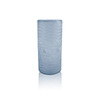 Embossed Marine Color Frosted Glass Vase YD-OBS-078