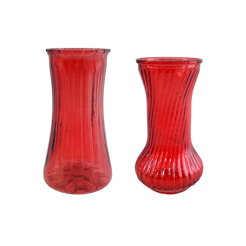 Valentine's Day Red Glass Vase YD-VL-023
