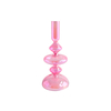 Rose Red Multicolored Plated Glass Candle Holder YD-VL-058
