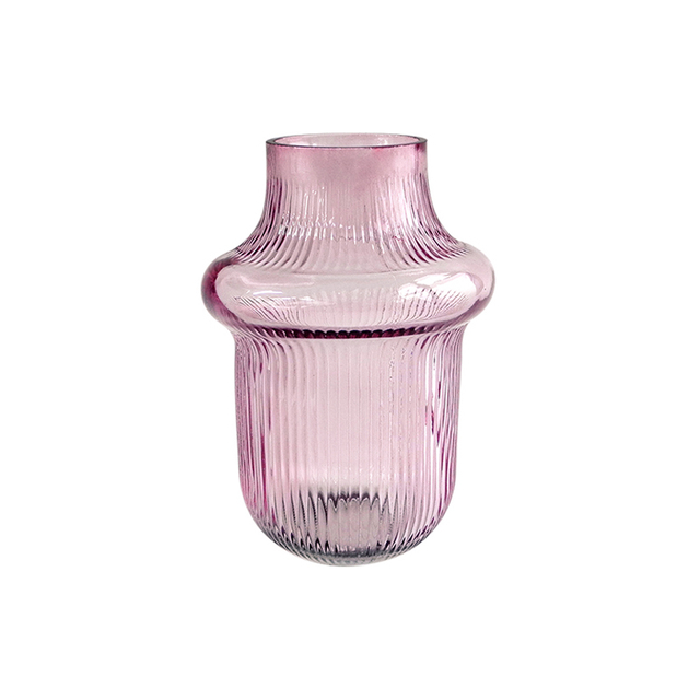 Valentine's Day Striped Glass Vase YD-VL-007