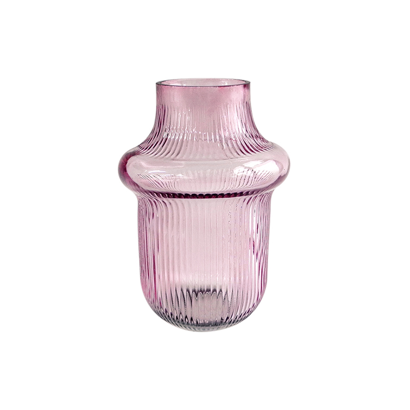 Valentine's Day Striped Glass Vase YD-VL-007