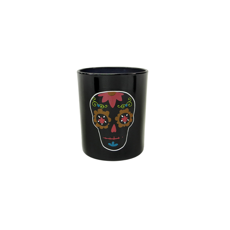 Halloween Black Glass Wax Cup YD-HAL-067