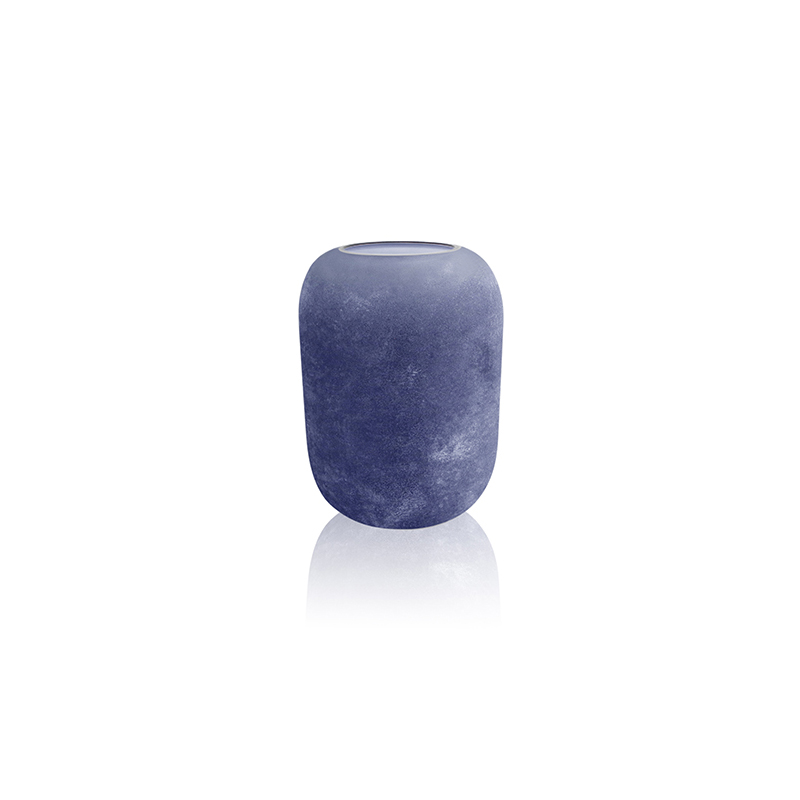 Cylindrical Sanded Glass Vase YD-OBS-132