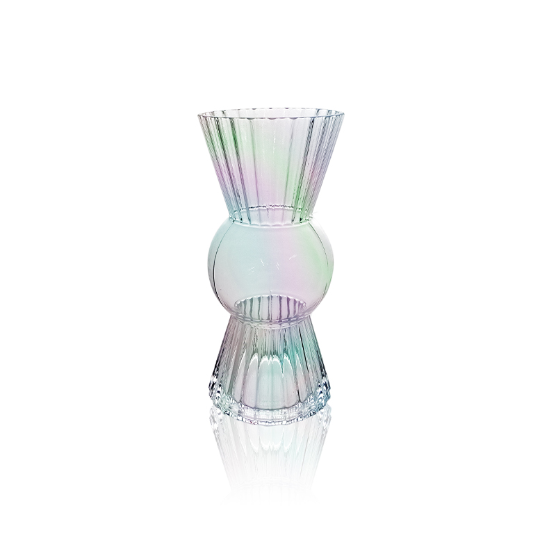Candy-shaped Multicolored Plated Vase YD-OBS-109