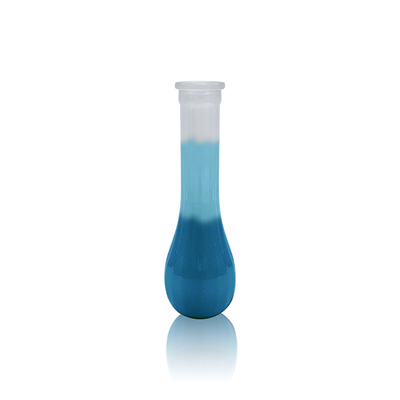 Blue Layered Gradient Glass Vase YD-OBS-118