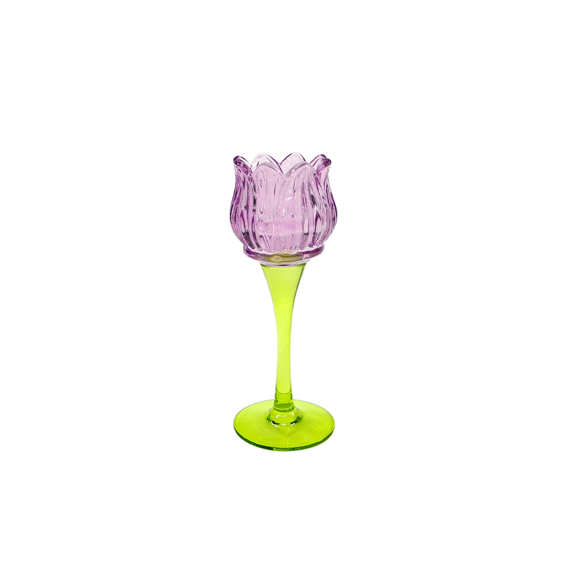 Floral Mosaic Glass Candle Holder YD-ND-404