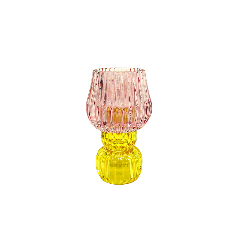 Dual-purpose Spray Glass Candle Holder YD-ND-411