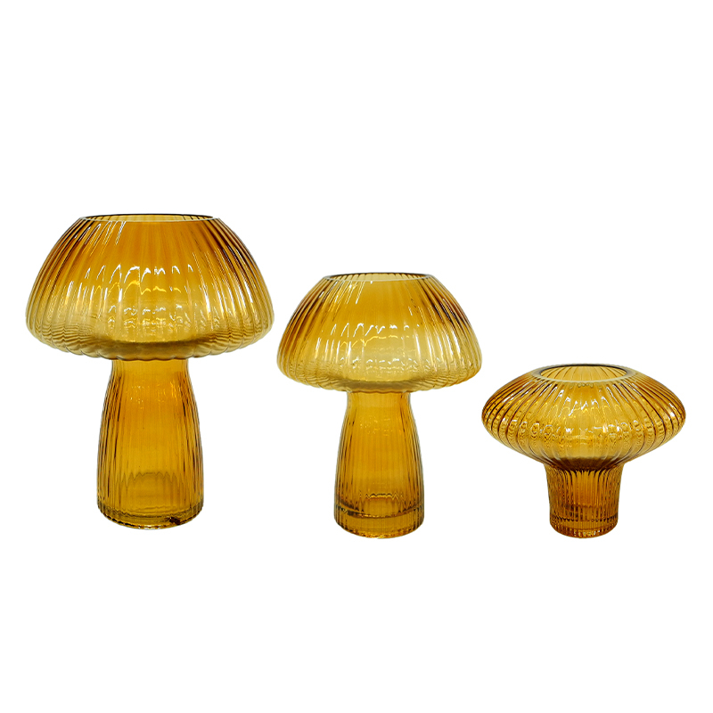 Mushroom Spray Colored Glass Vase YD-ND-424