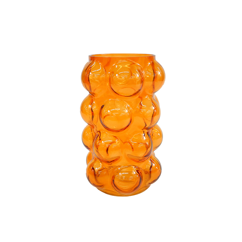 Orange Bubble Spray Glass Vase YD-ND-429
