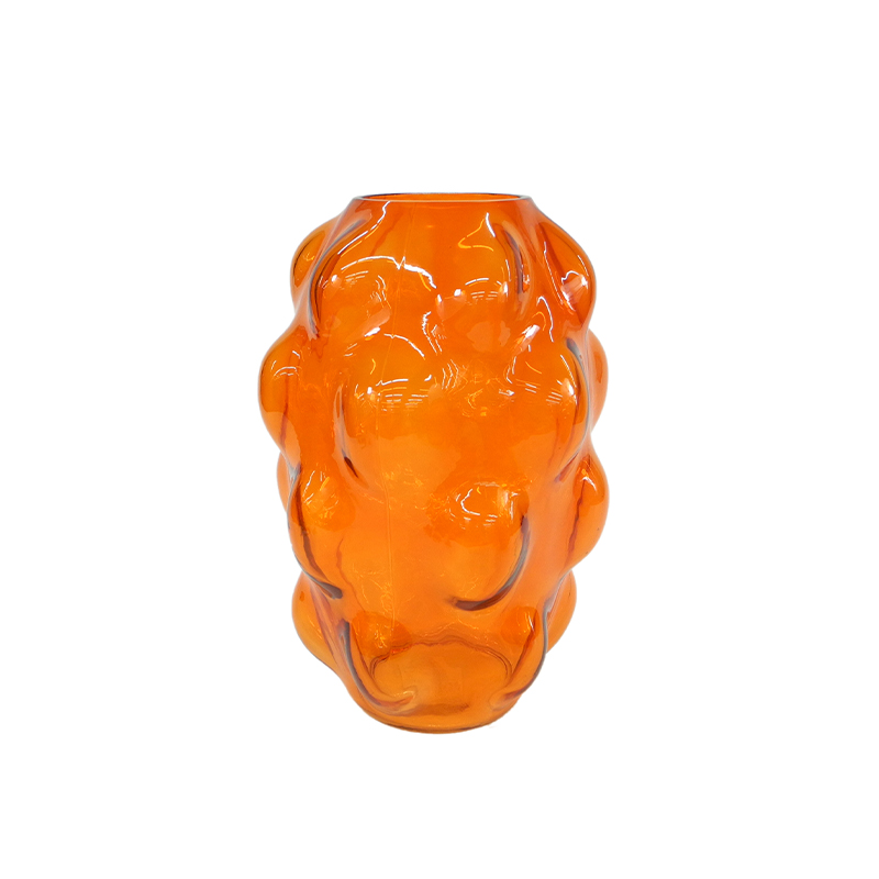 Orange Bubble Spray Glass Vase YD-ND-429