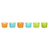 Embossed Spray Colored Glass Small Candle Holder YD-ND-397