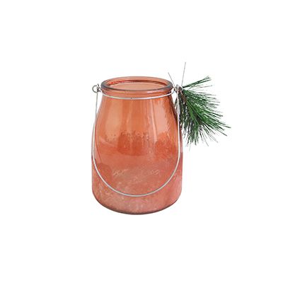 Yorklsun Glassware Orange Candle Holder & Wax Bottle YD-TDH-025