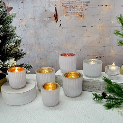 White Candle Holder & Wax Bottle YD-ND-076