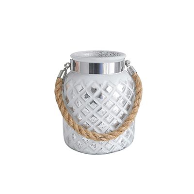 Yorklsun Glassware White Christmas Candle Holder & Wax Bottle YD-HDWC-034