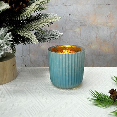 Blue Candle Holder & Wax Bottle YD-HDWC-103
