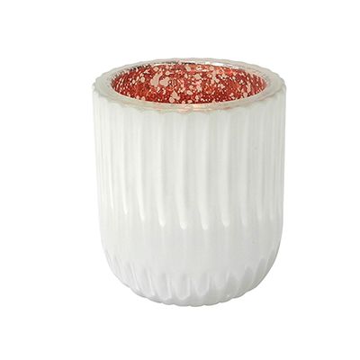 Yorklsun Glassware White Candle Holder & Wax Bottle YD-CX-057