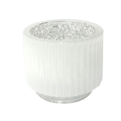 Yorklsun Glassware White Candle Holder & Wax Bottle YD-CX-057