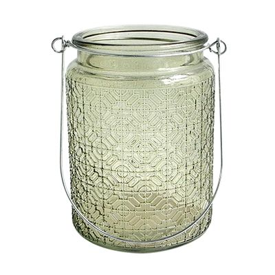 Yorklsun Glassware Green Candle Holder & Wax Bottle YD-HDWC-048