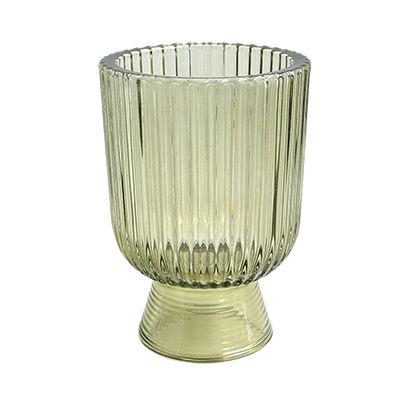 Yorklsun Glassware Green Holder & Wax Bottle YD-HDWC-046