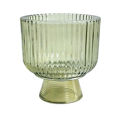 Yorklsun Glassware Green Holder & Wax Bottle YD-HDWC-046