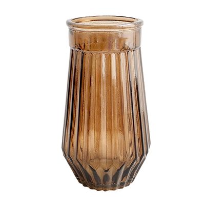 Yorklsun Glassware Autumn Brown Candle Holder & Wax Bottle YD-ND-150