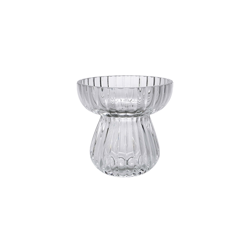 Mushroom Clear Glass Vase YD-CGV-104