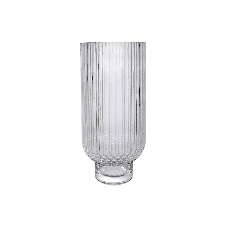 Straight Striped Glass Vase YD-CGV-168