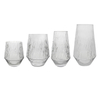 Cone Line Pattern Glass Vase YD-CGV-196