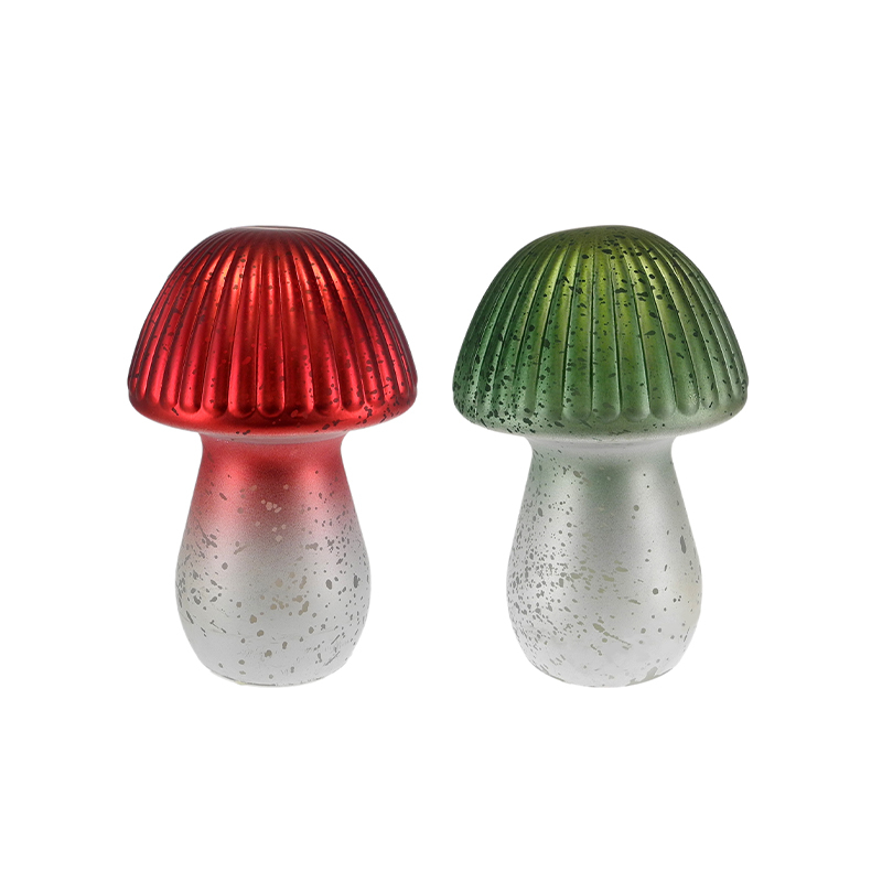 Electroplated Silver Fragments Striped Mushroom Lamp YD-CX-117