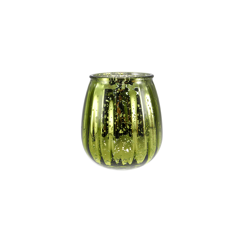 Electroplated Silver Fragments Christmas Candleholder YD-CX-150