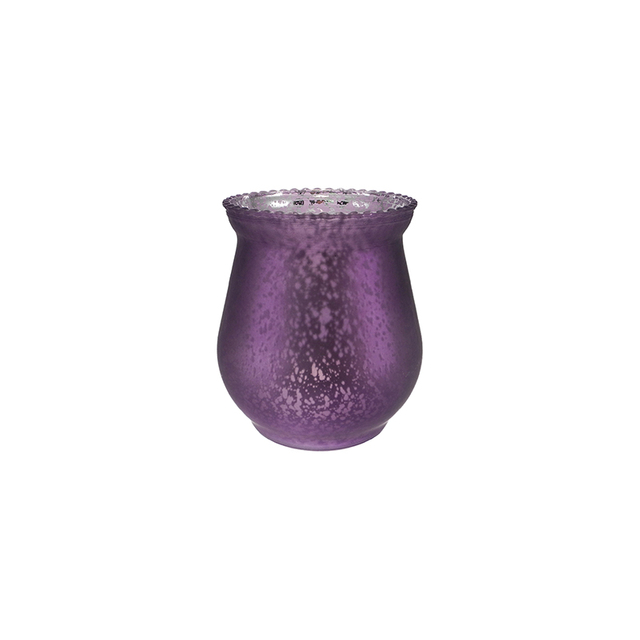 Lace-trimmed Electroplated Silver Candleholder YD-HAL-128