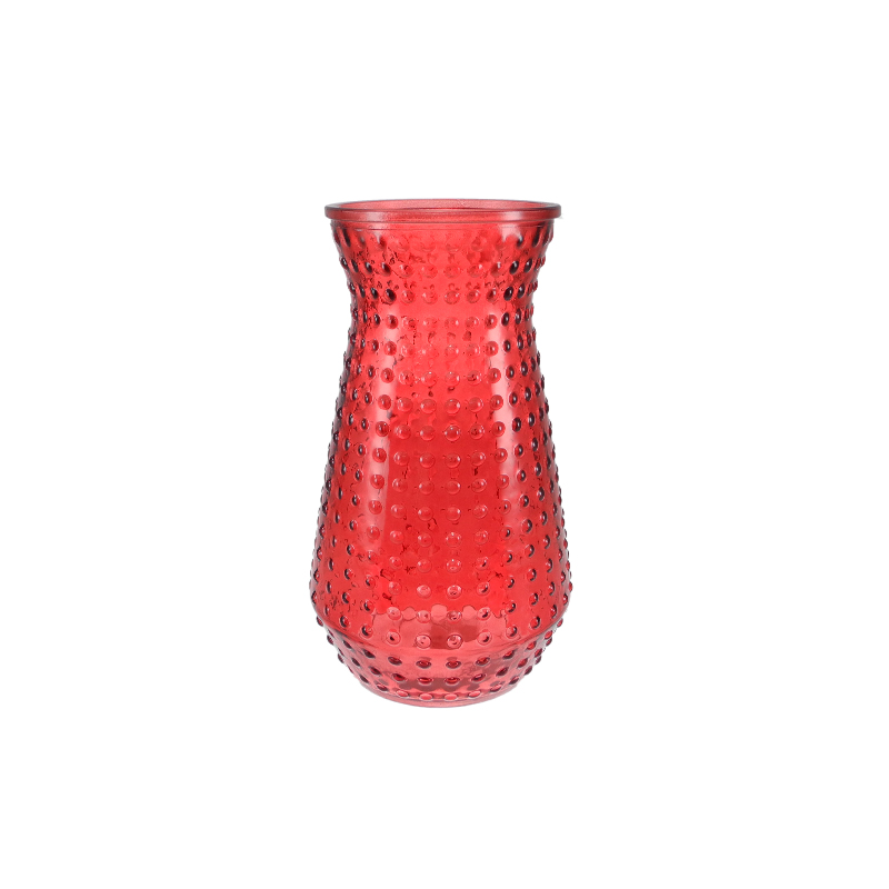 Red Glass Vase in Autumn YD-TDH-157
