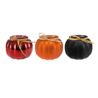 Pumpkin Electroplated Silver Fragments Candleholder YD-TDH-162