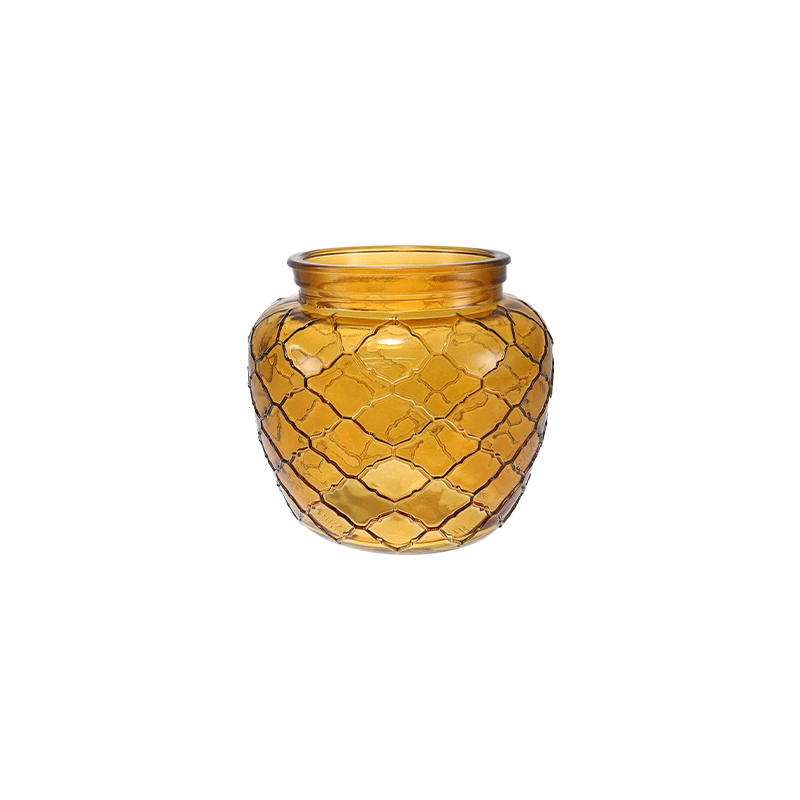 Textured Colored Glass Vase YD-TDH-153