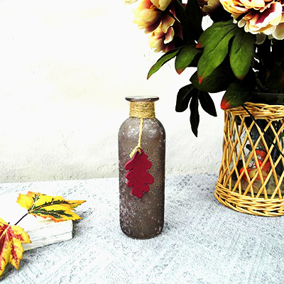 Maple Brown Series Glass Lamp Bottle YD-TDH-012