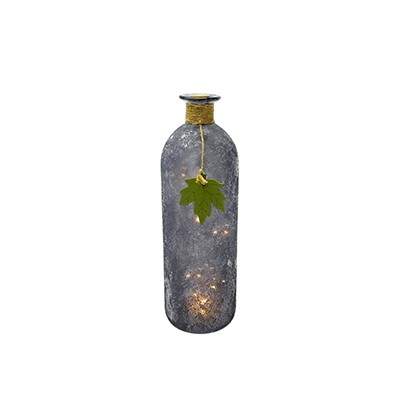 Autumn Maple Midnight Blue Glass Lamp Bottle YD-TDH-010