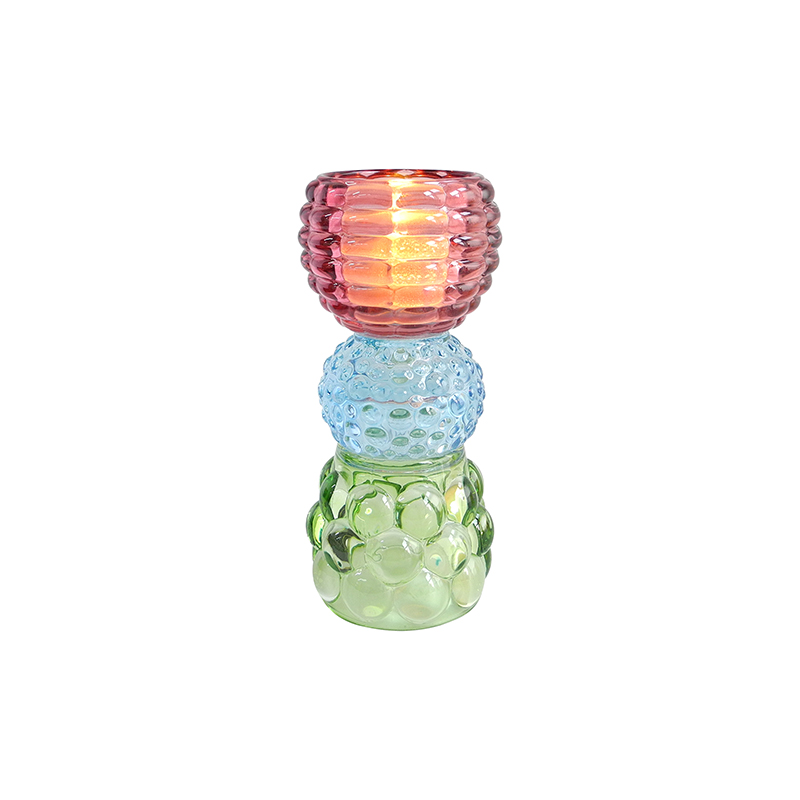 Tricolor Modern Double Candle Holder YD-HDWC-249