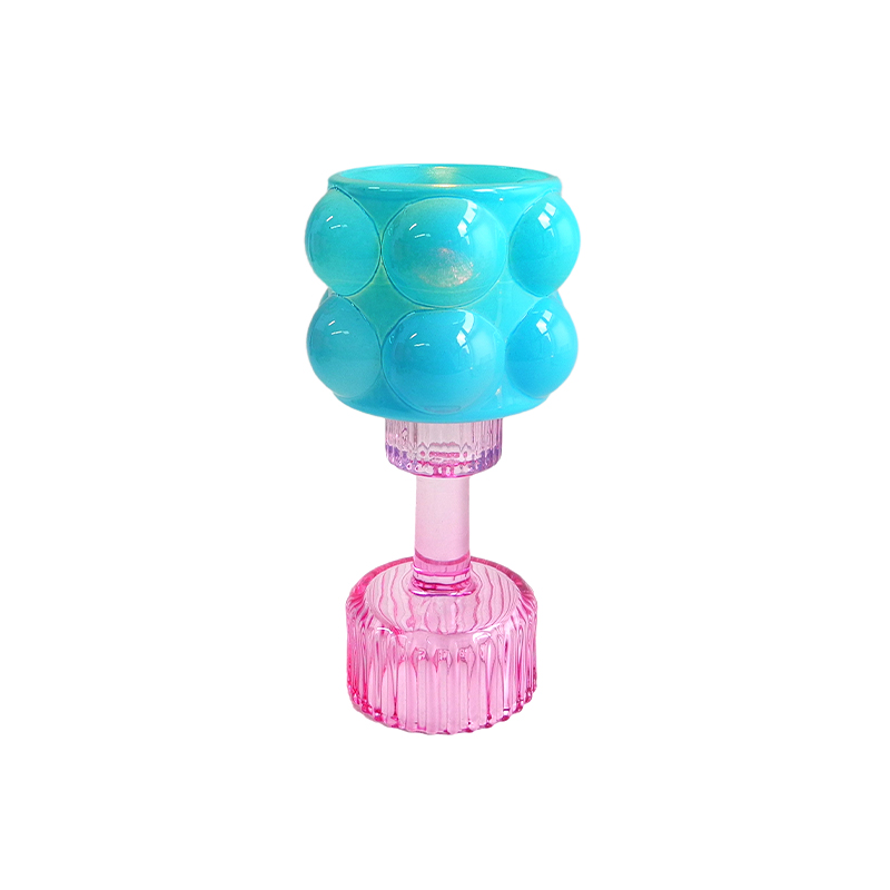 Enamel Paint Spliced ​​Double Candle Holder YD-HDWC-255