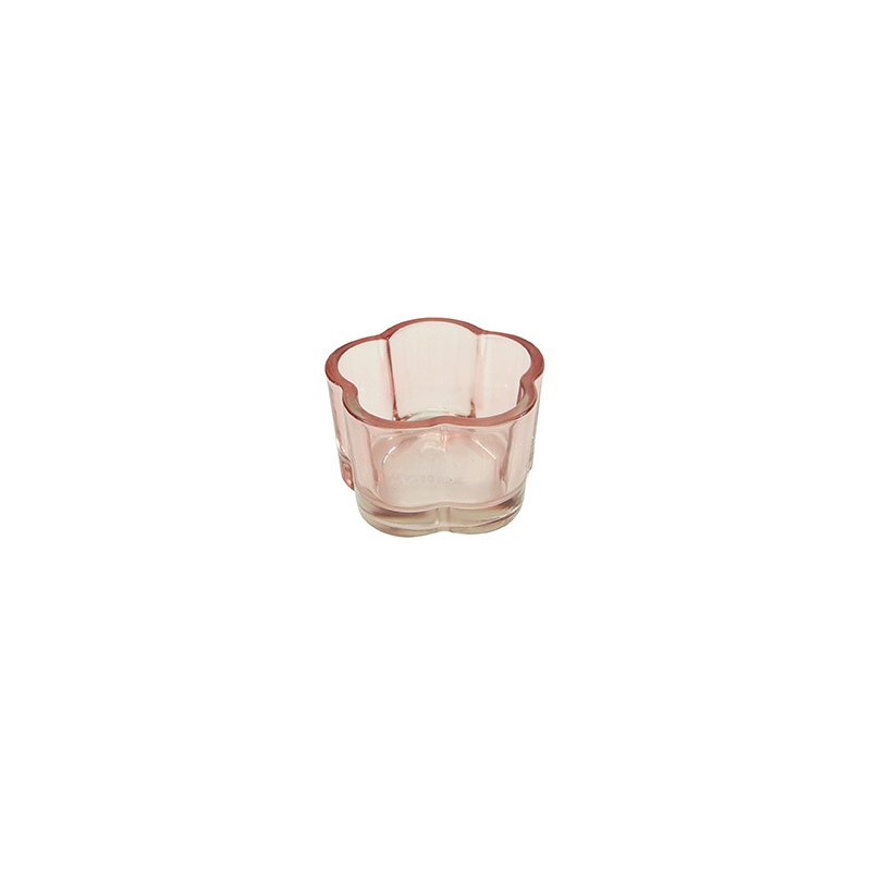 Flower Spray Colored Glass Candle Holder YD-ND-377