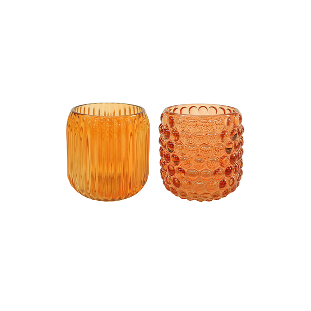 Pressed Spray Glass Candle Holder YD-ND-379